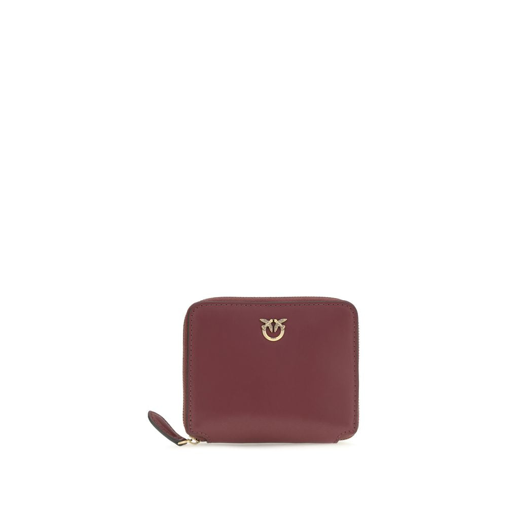 PINKO Red Calf Leather Bos Taurus Wallet