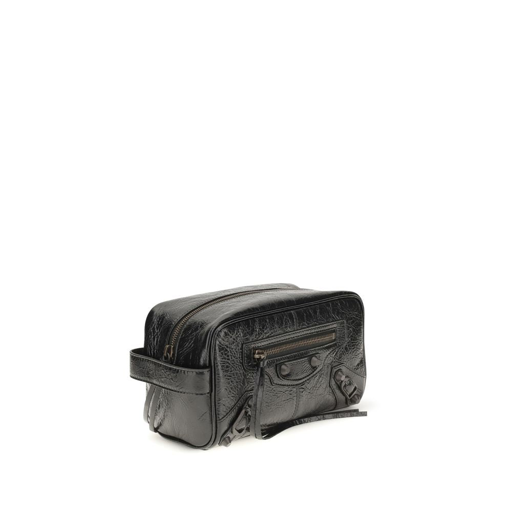 Balenciaga Zwart Lamsleer Ovis Aries Aries Portemonnee
