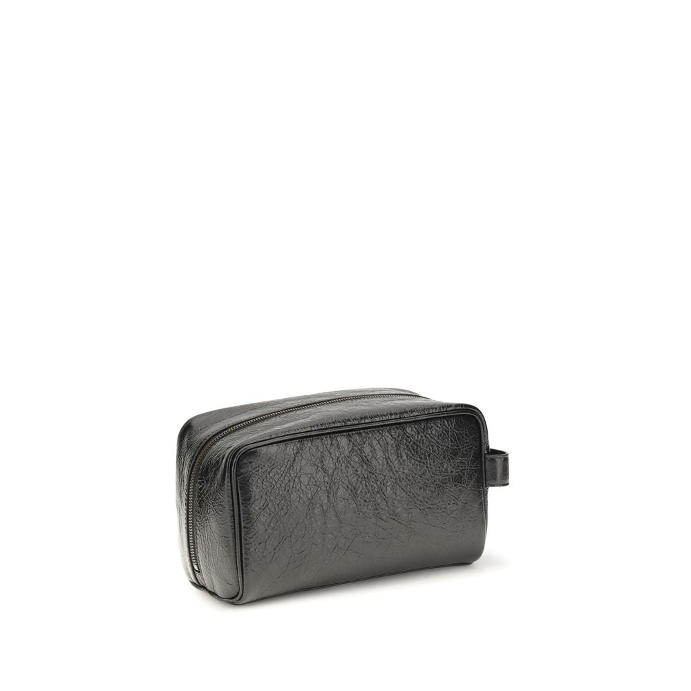 Balenciaga Zwart Lamsleer Ovis Aries Aries Portemonnee