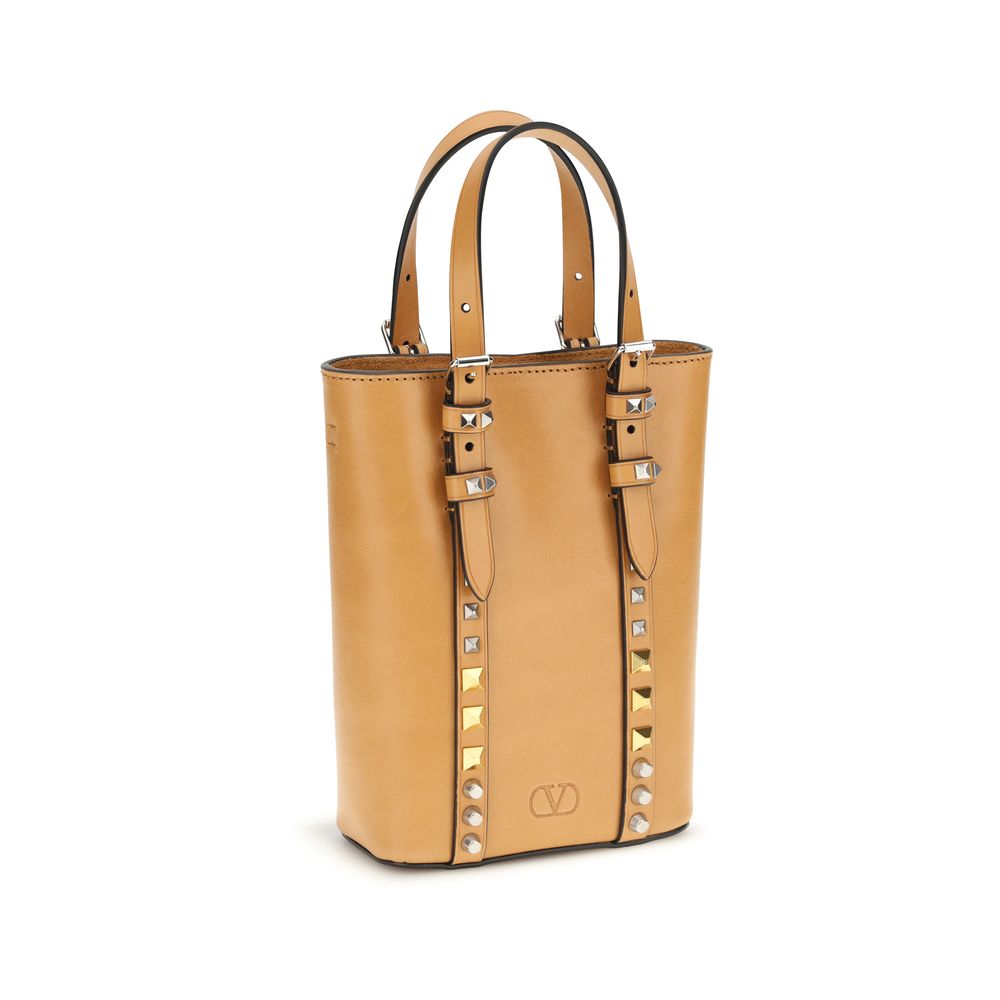 Valentino Garavani Beige Kalfsleer Bos Taurus Schoudertas