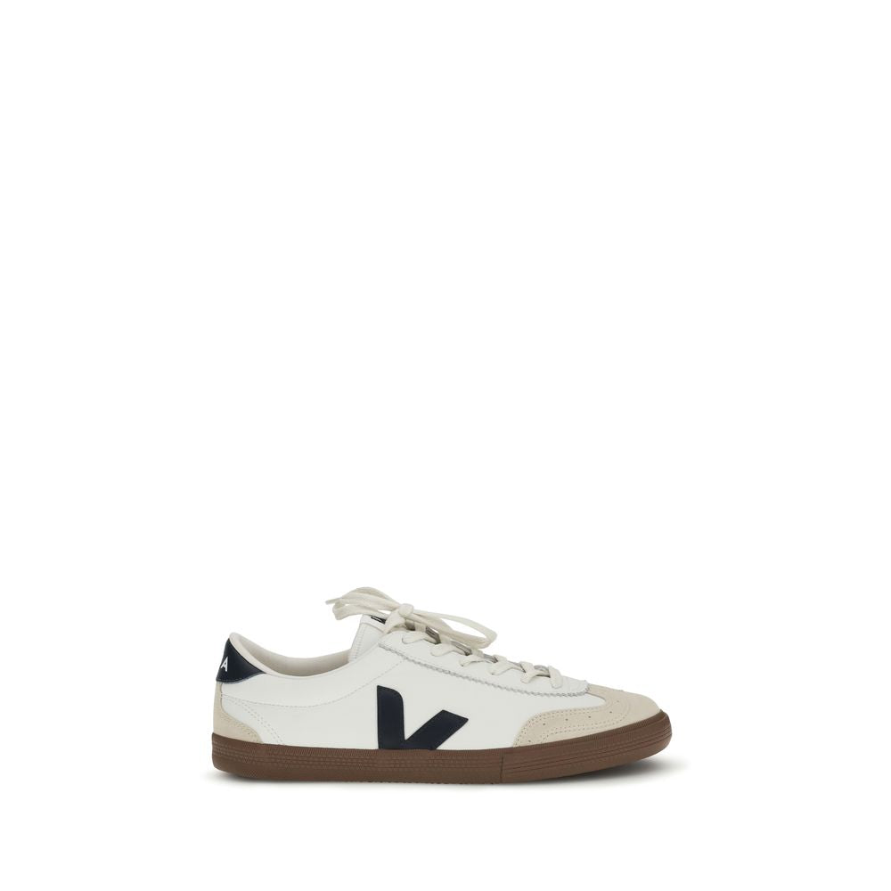 Veja Witte Kalfsleren Bos Taurus Atletische Sneakers