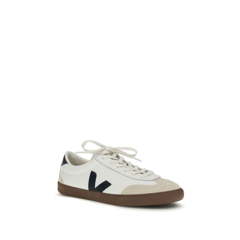 Veja Witte Kalfsleren Bos Taurus Atletische Sneakers
