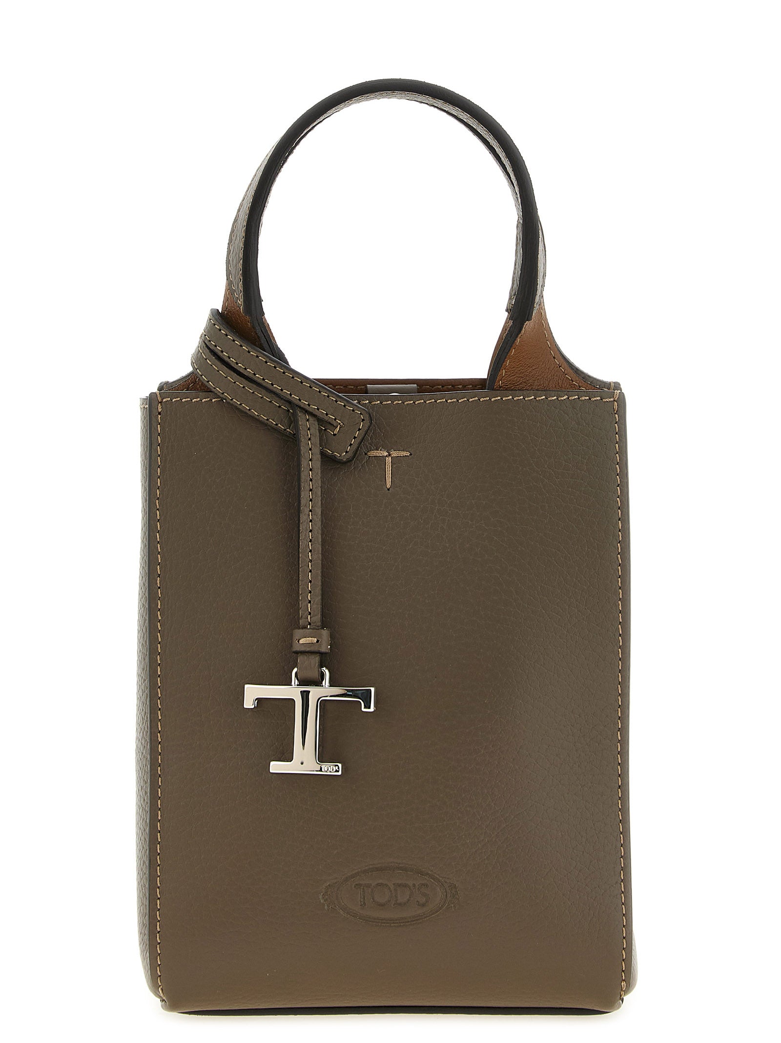 Tod's Tweekleurige Kalfsleren Handtas