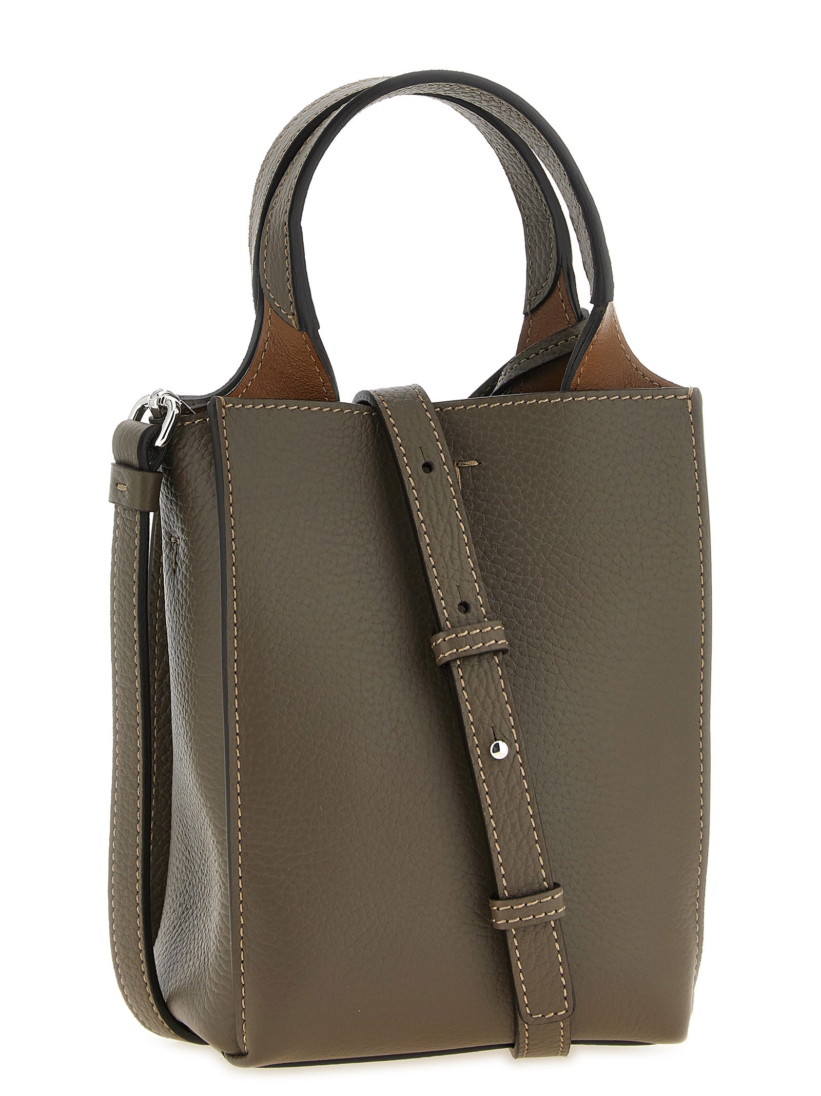 Tod's Tweekleurige Kalfsleren Handtas