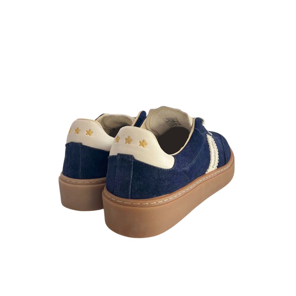Pantofola D'Oro blauwe suède herensneakers