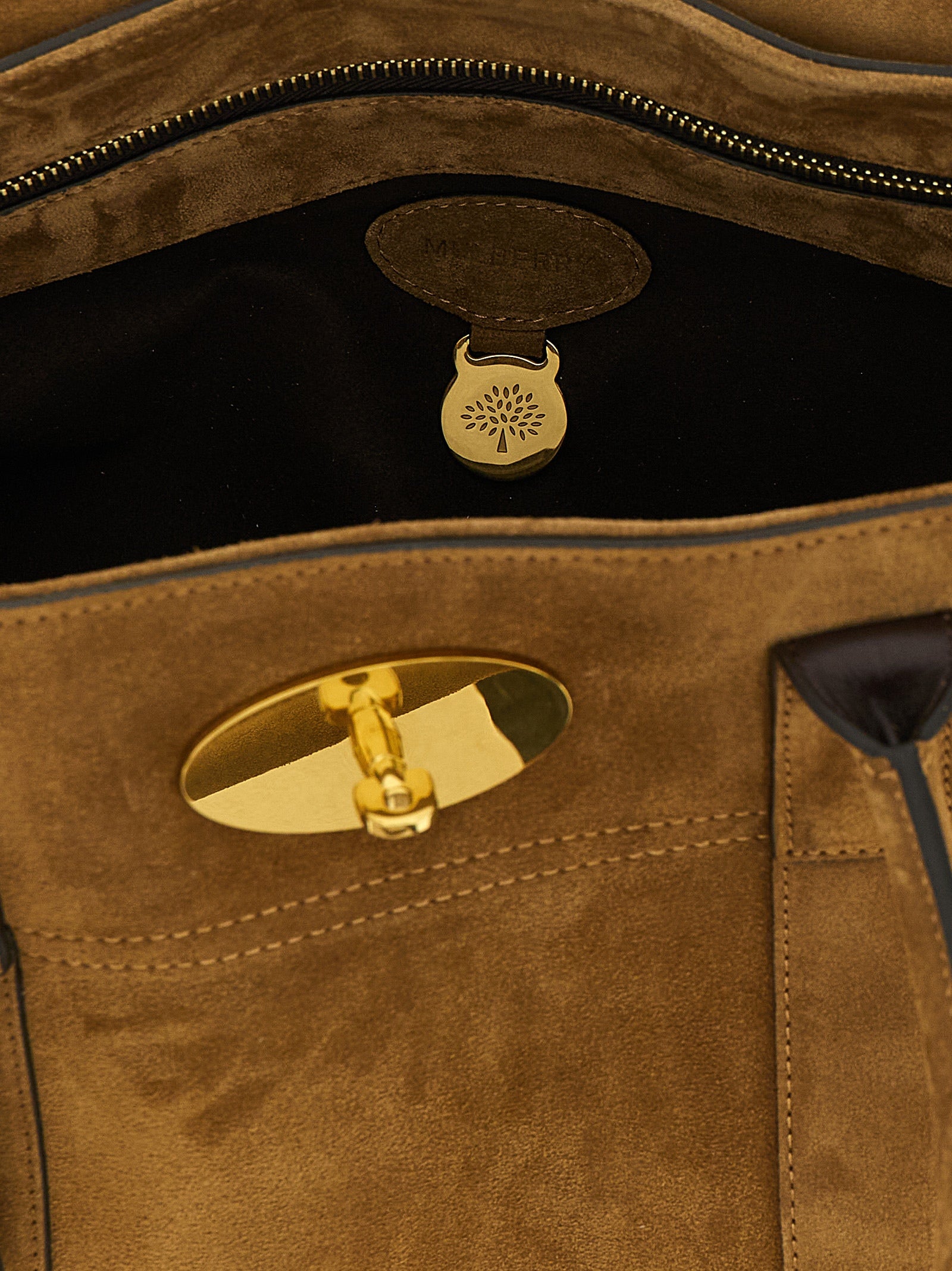 Mulberry handtas van bruin kalfsleer