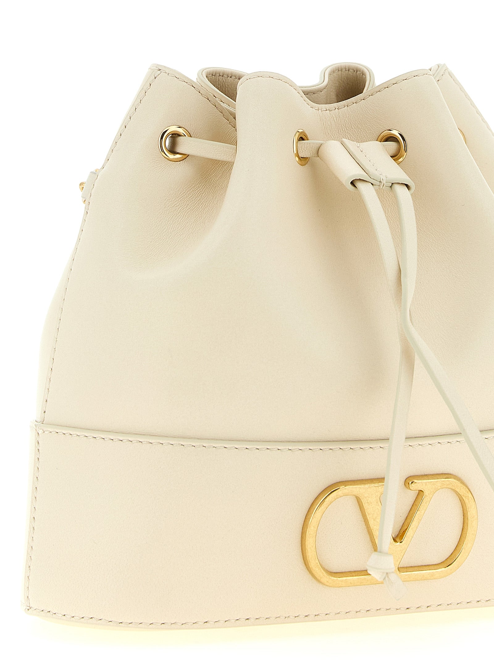 Valentino Garavani Witte Lamswaren Crossbodytas