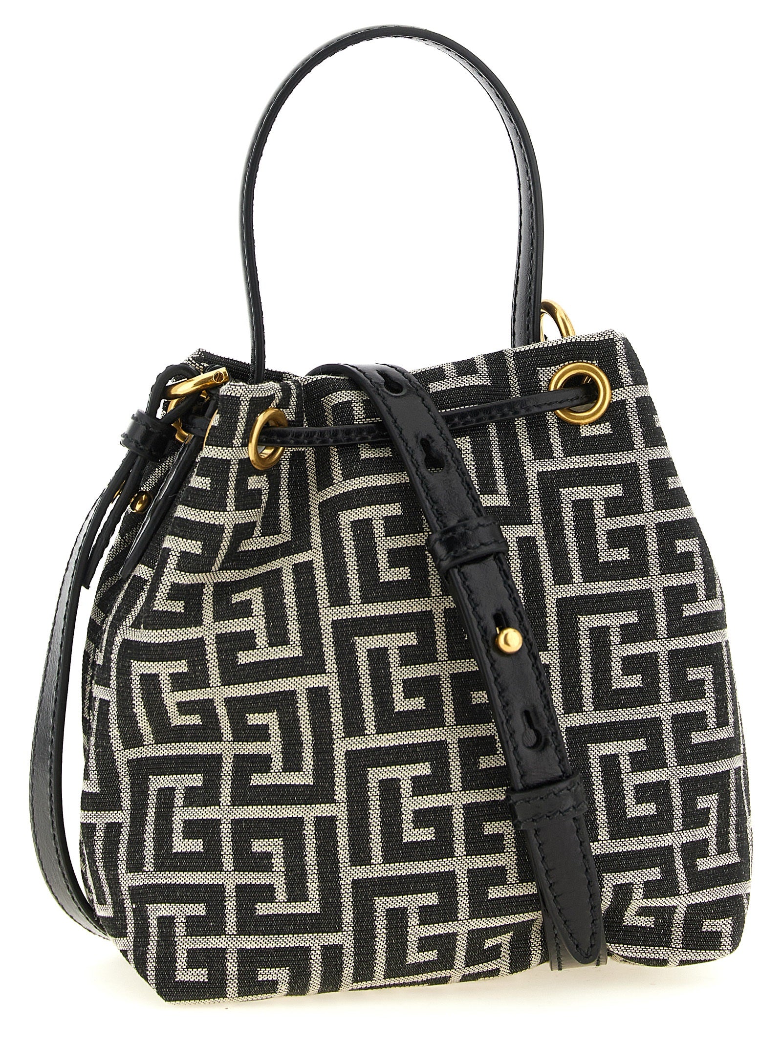 Balmain tweekleurige polyester handtas