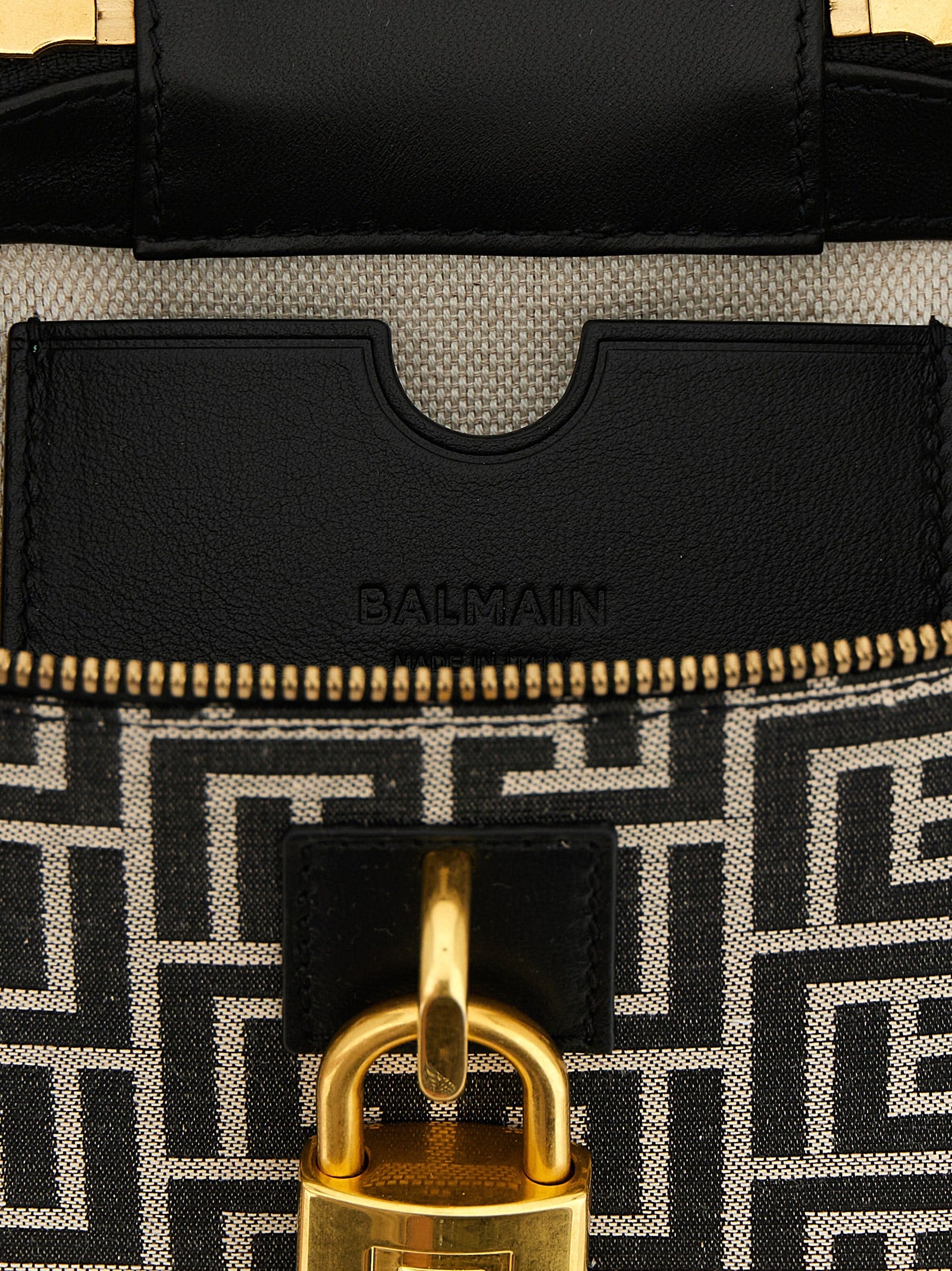 Balmain Tweekleurige Polyester Handtas