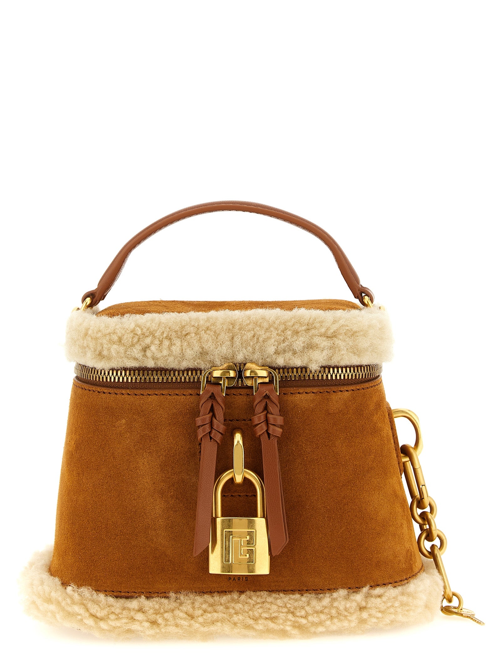 Balmain handtas van bruin kalfsleer