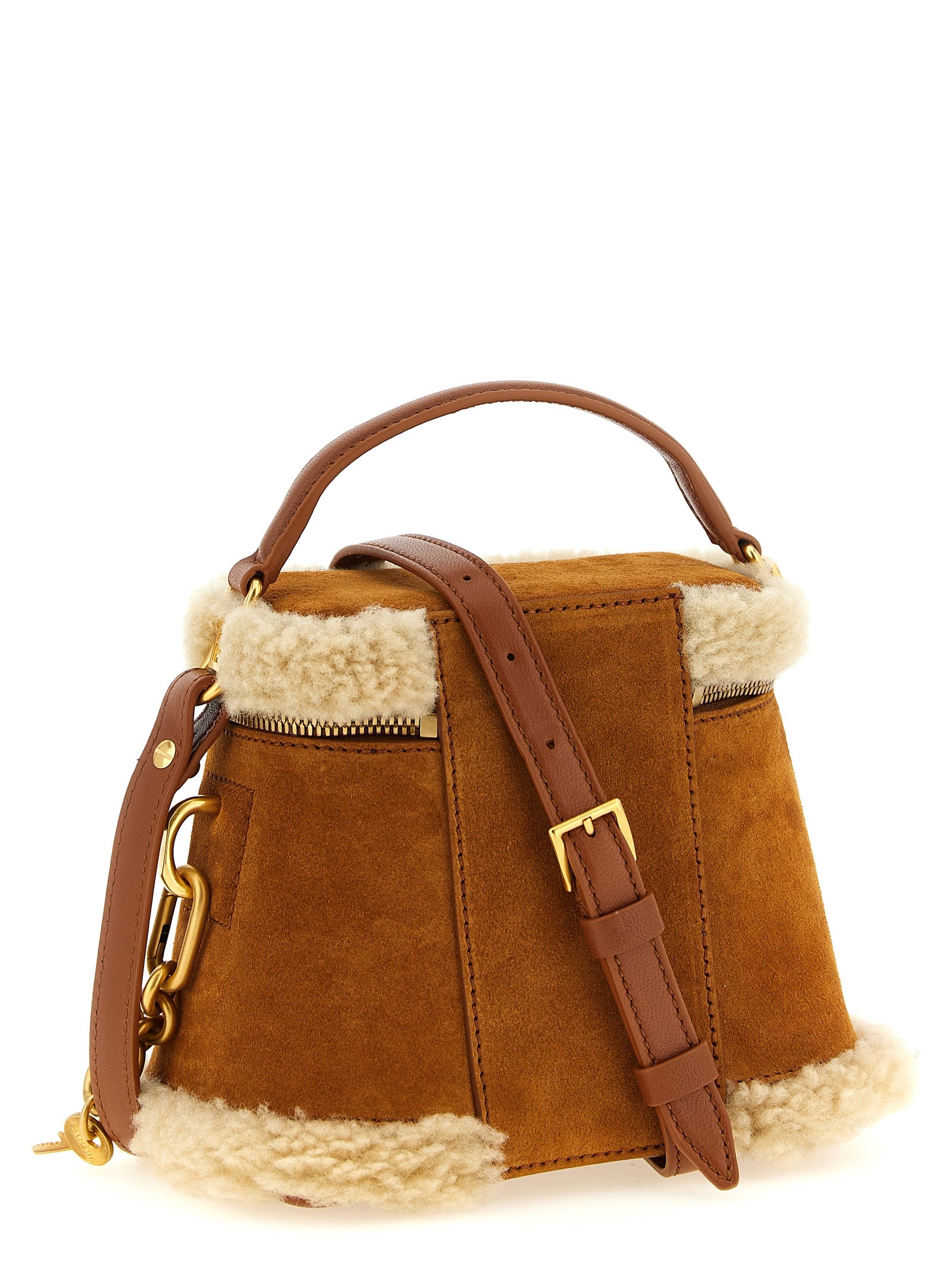 Balmain handtas van bruin kalfsleer