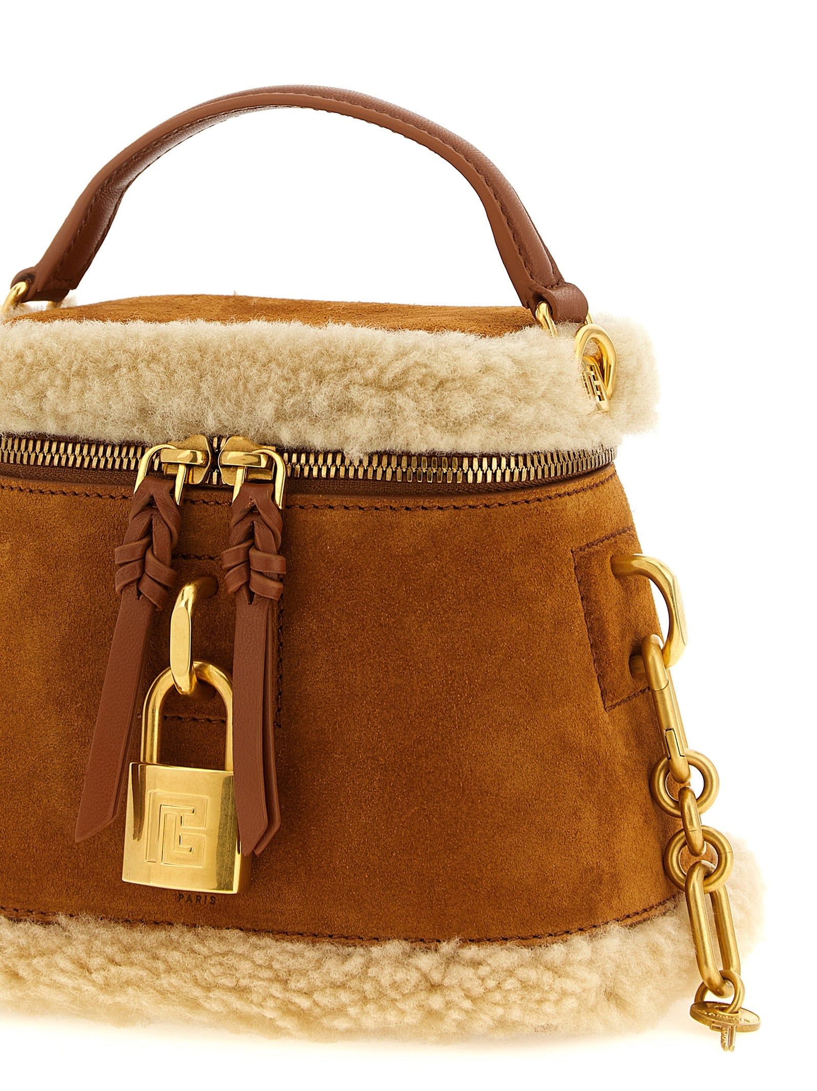Balmain handtas van bruin kalfsleer
