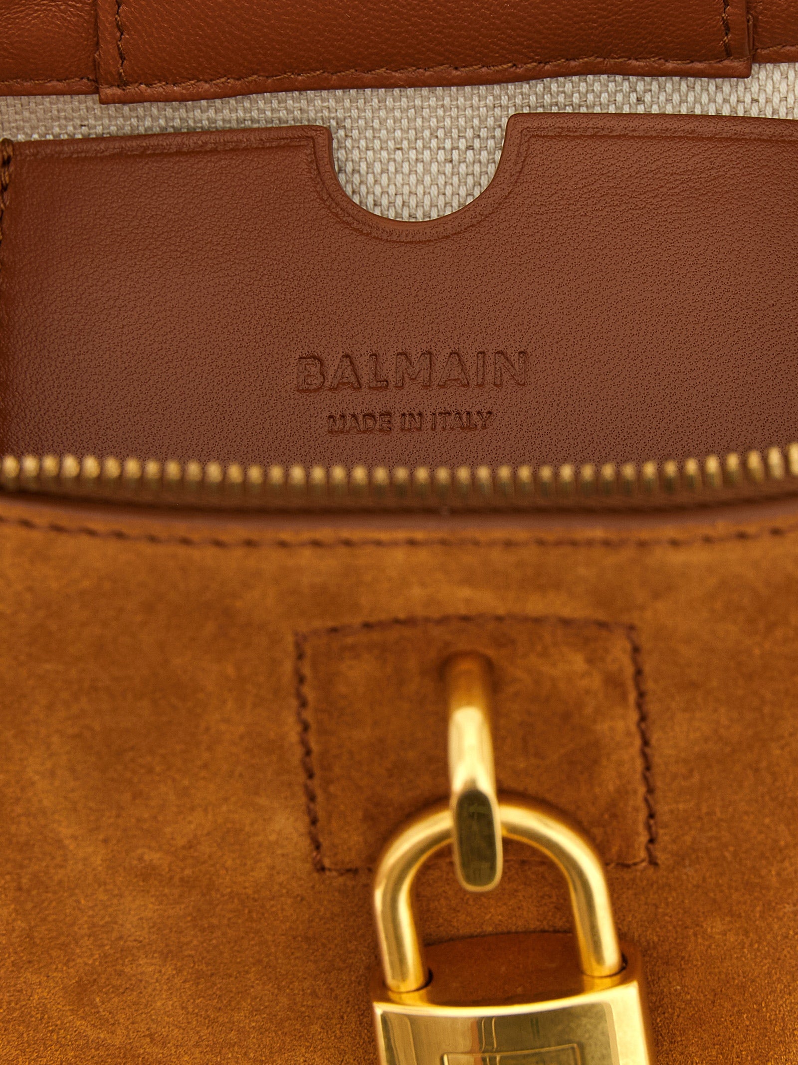Balmain handtas van bruin kalfsleer