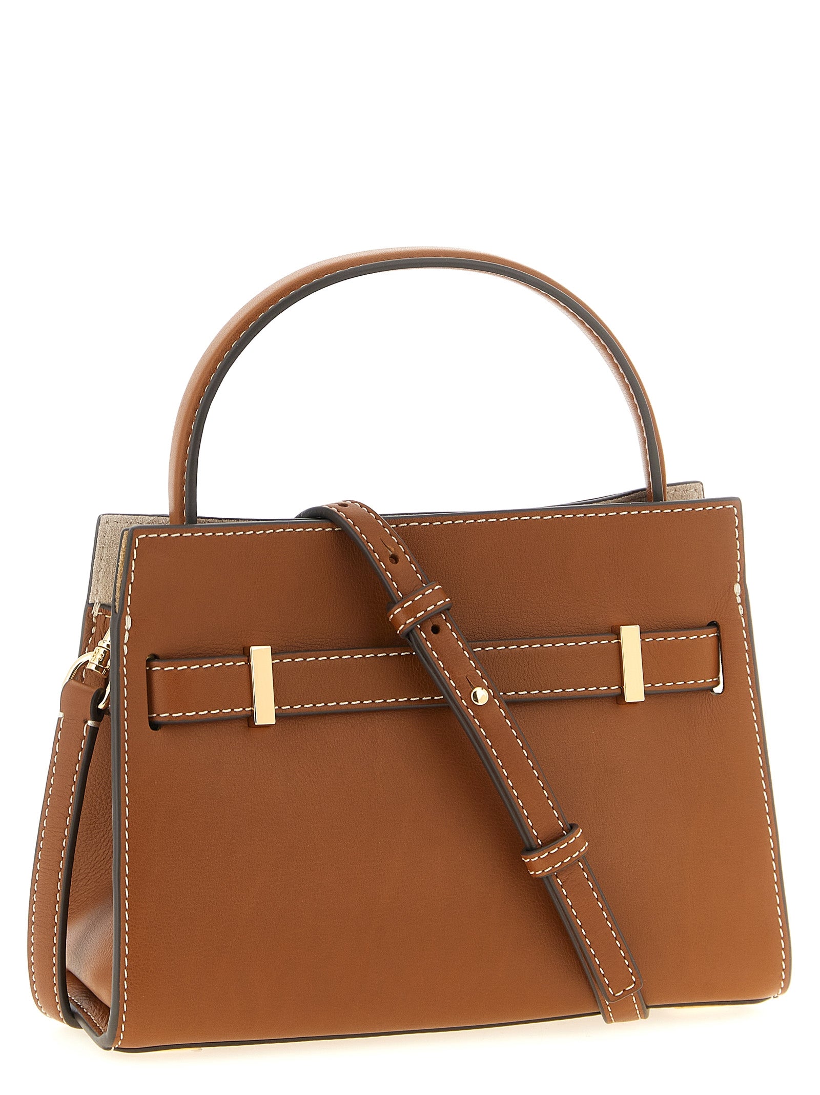 Tory Burch Bruine Crossbodytas van Koeienhuid