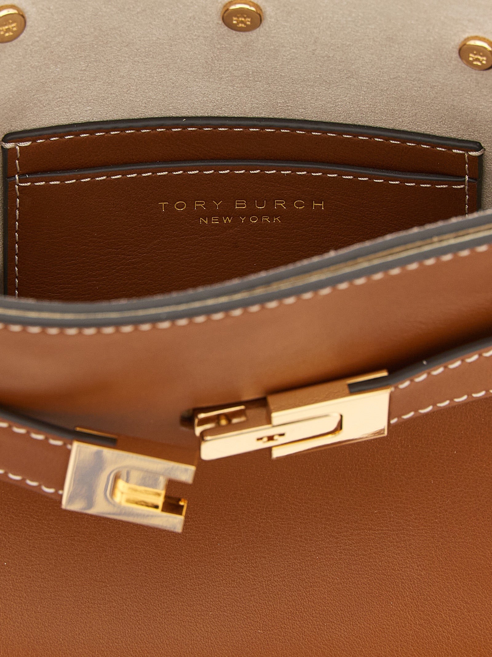 Tory Burch Bruine Crossbodytas van Koeienhuid