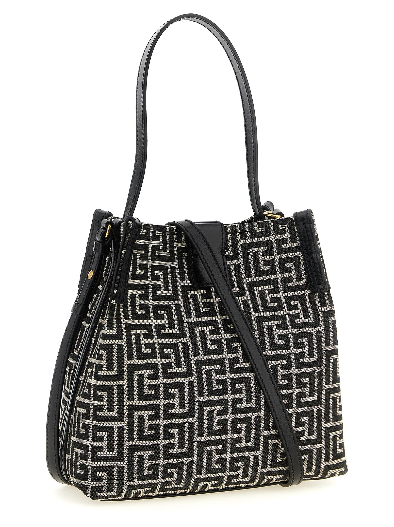 Balmain Bicolor Katoenen Schoudertas