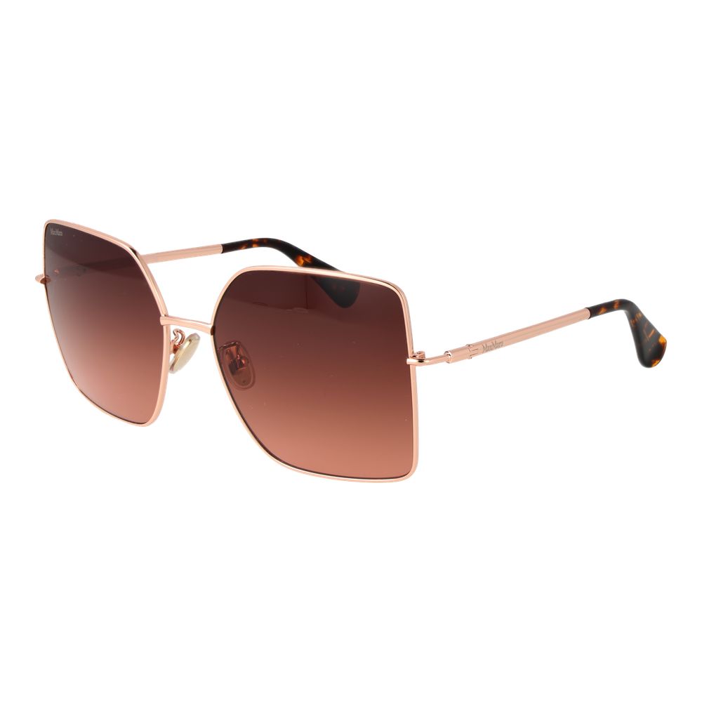 Max Mara Rosegoudkleurige Metalen Zonnebril