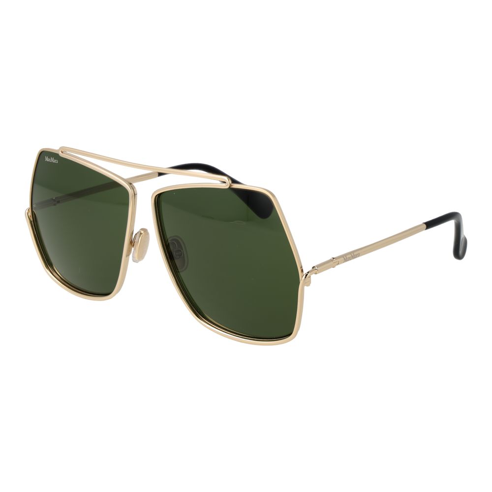Max Mara Goldmetalen Zonnebril