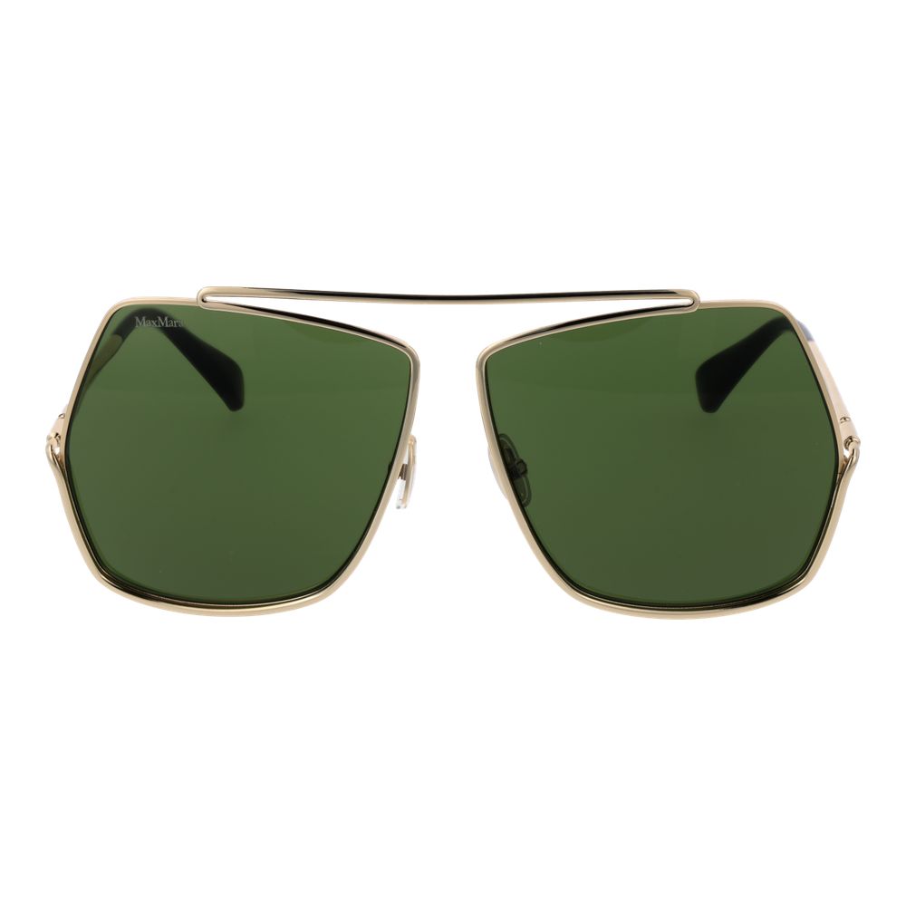 Max Mara Goldmetalen Zonnebril