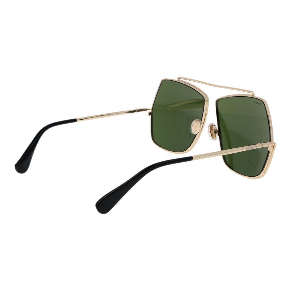 Max Mara Goldmetalen Zonnebril