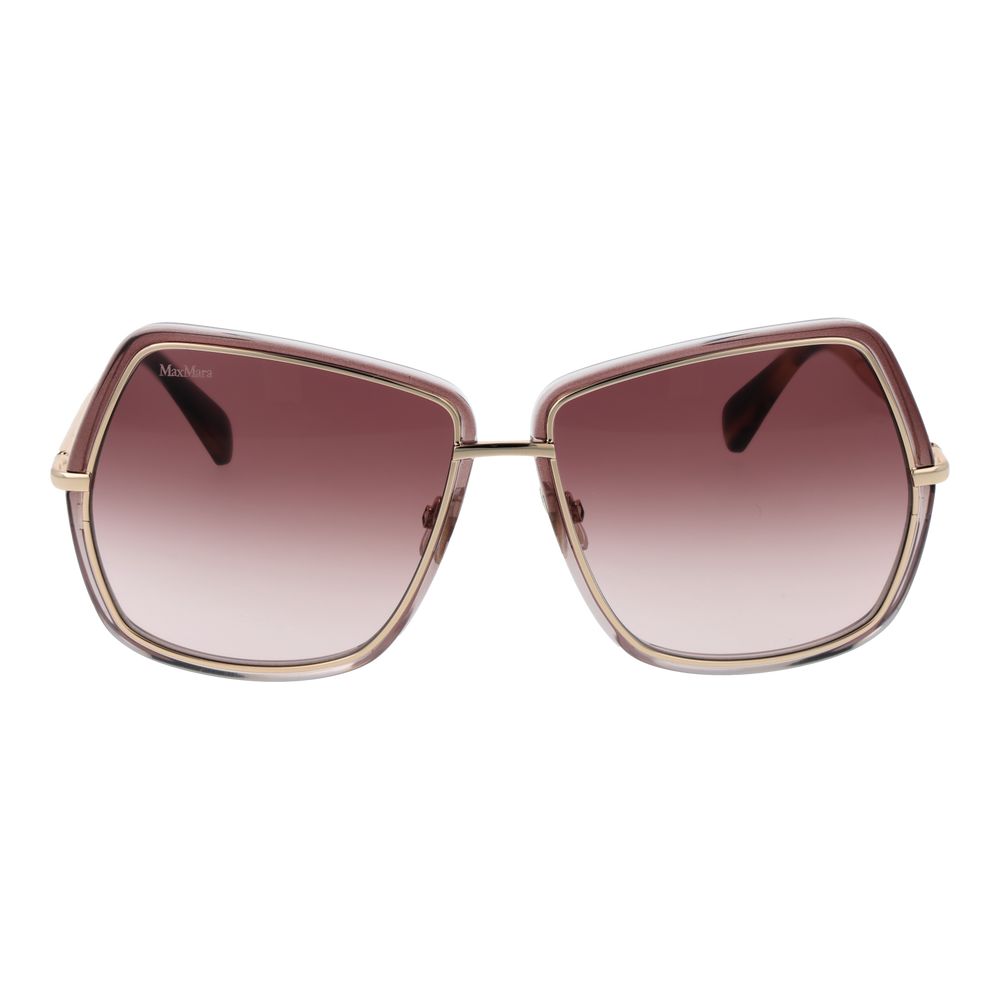 Max Mara Goldmetalen Zonnebril