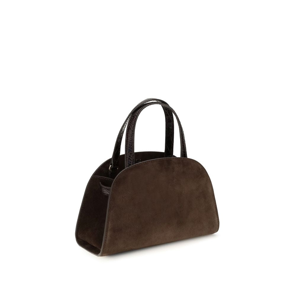 Tory Burch Bruine Suède Leren Schoudertas