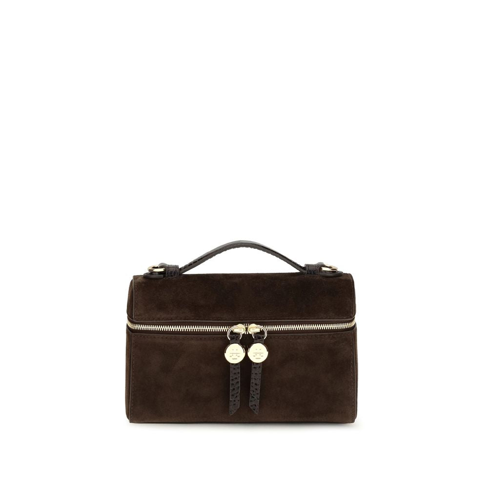 Tory Burch Schoudertas van bruin suèdeleer