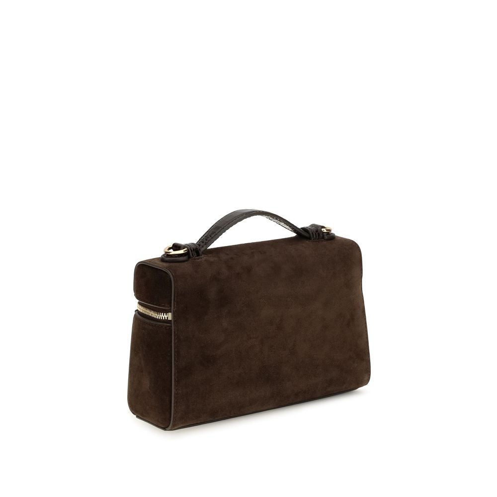 Tory Burch Schoudertas van bruin suèdeleer