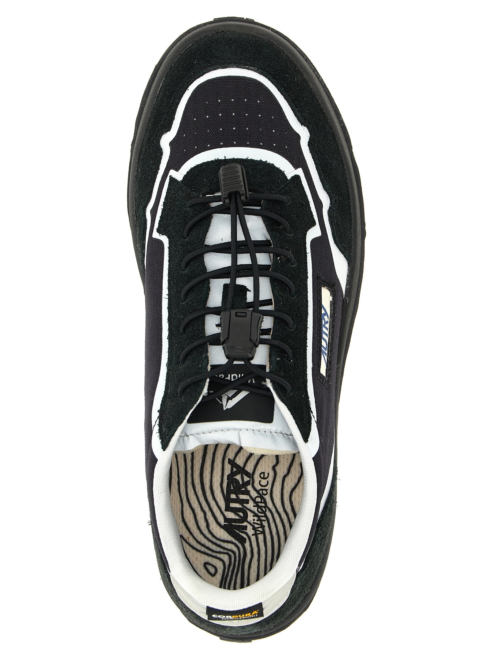 Autry zwarte nylon atletische sneakers