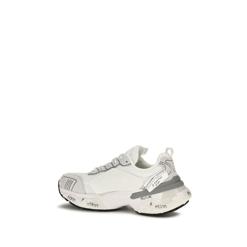 Dsquared² witte atletische sneakers van polyester