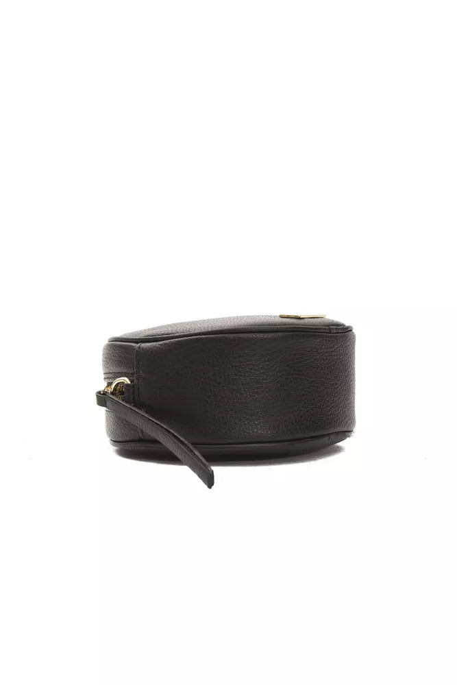 Pompei Donatella Zwart Leren Crossbodytas voor Dames