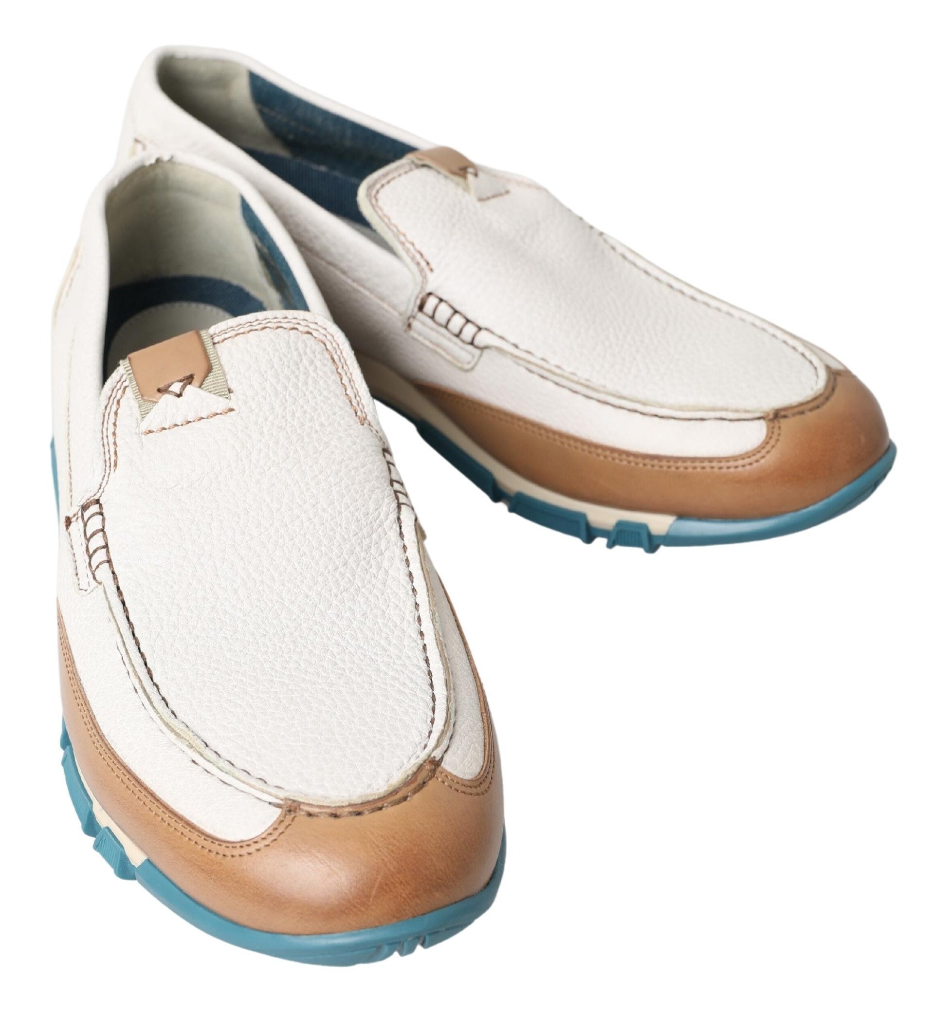 Dolce & Gabbana Witte Leren Loafers Mocassins Schoenen