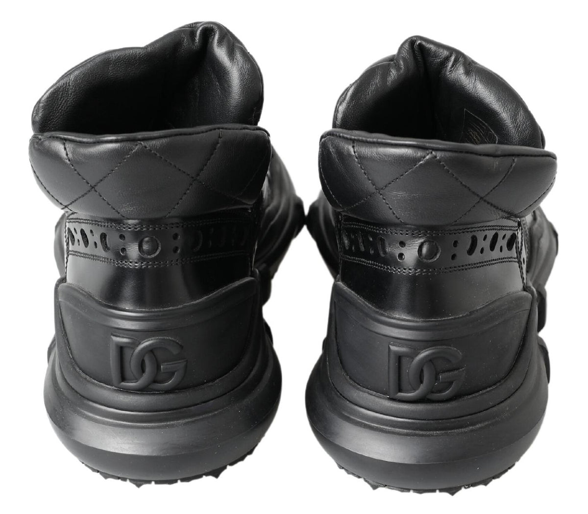 Dolce & Gabbana Zwarte Leren Enkellaarzen Casual