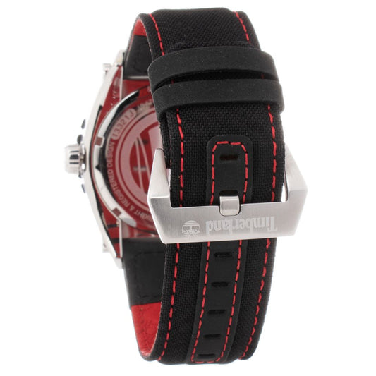 Timberland Black Leather Sport Watch