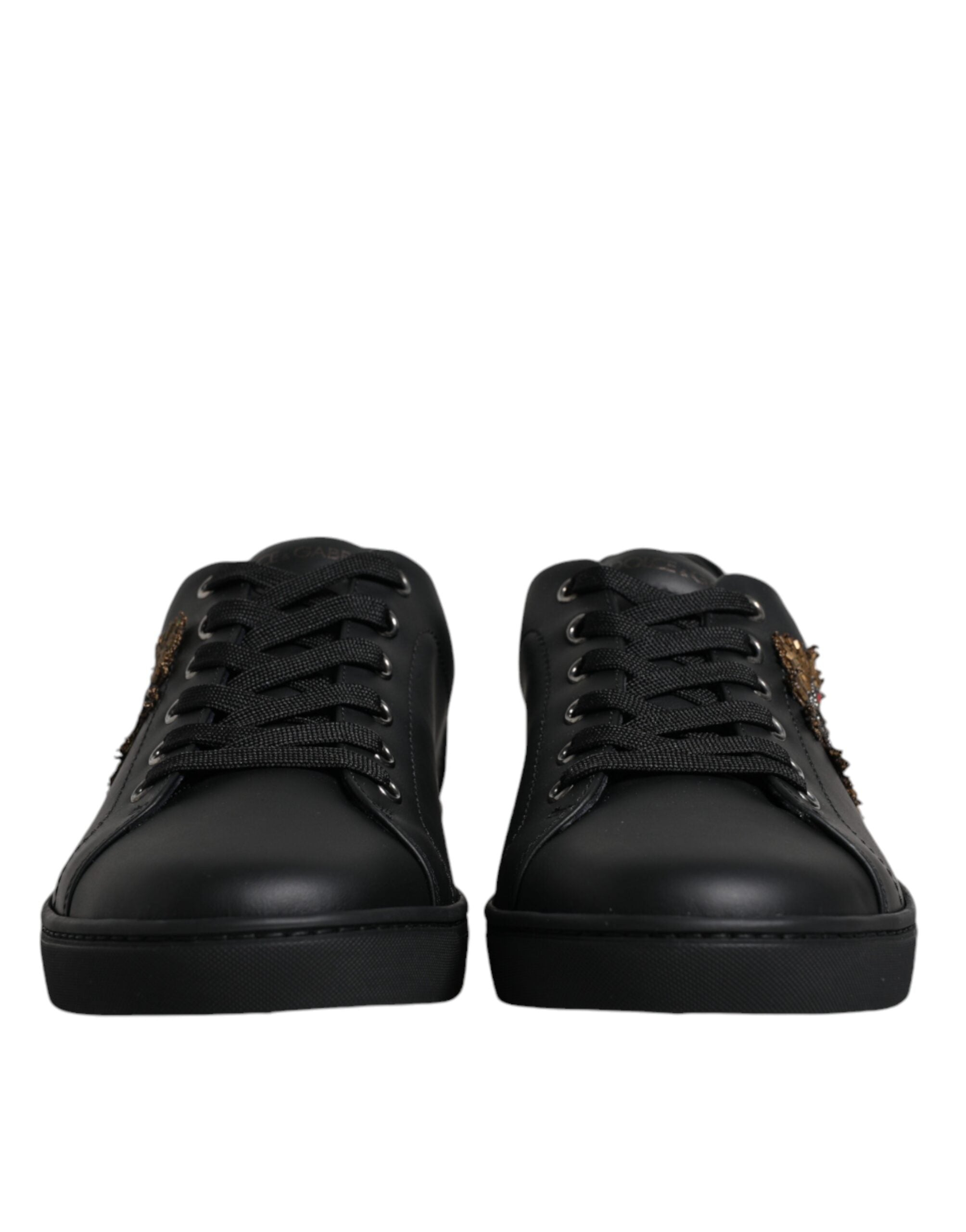 Dolce & Gabbana Zwarte London Sacred Heart Herensneakers