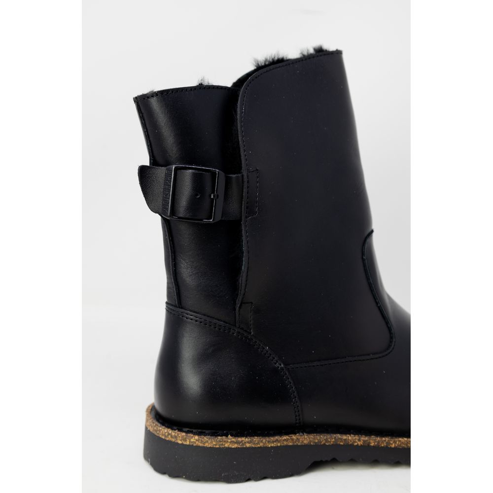 Birkenstock Zwart Leren Enkellaarsjes