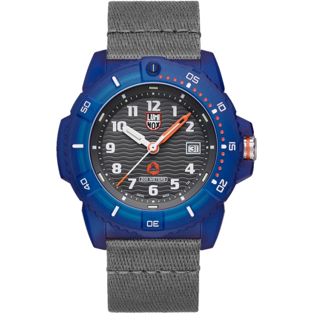 Luminox grijze nylon sporthorloge