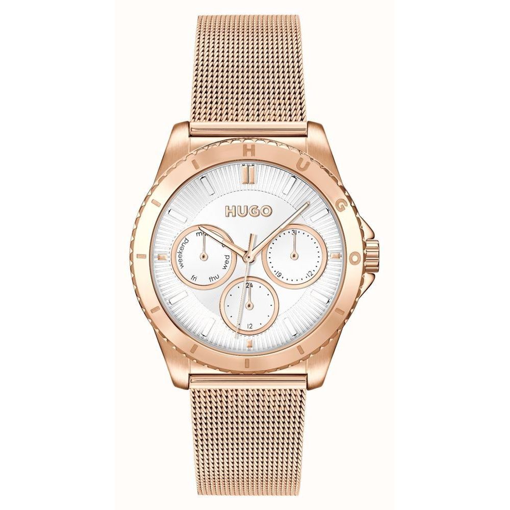 Montre habillée en acier inoxydable doré Hugo Boss