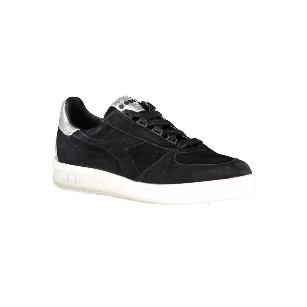 Diadora Zwarte Leren Dames Sneaker
