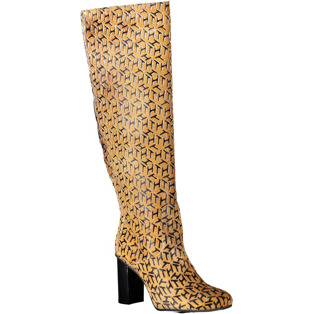 Tommy Hilfiger Beige Leather Women's Boot