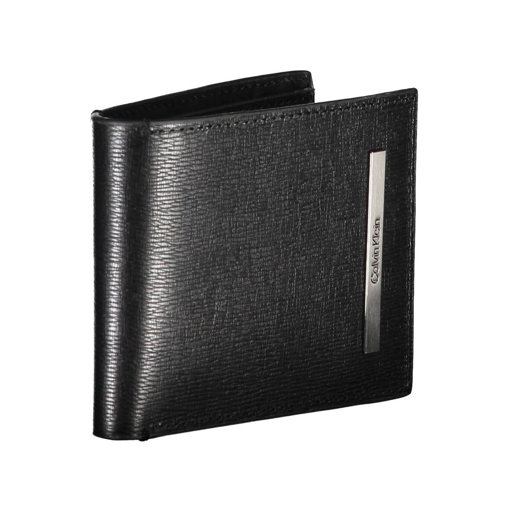 Calvin Klein Black Faux Leather Men's Wallet