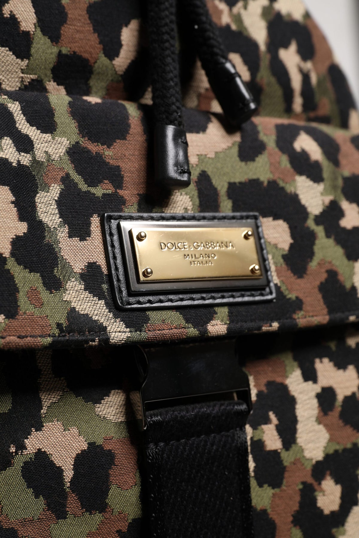 Dolce & Gabbana Meerkleurige Katoenen Schoudertas met Luipaardprint