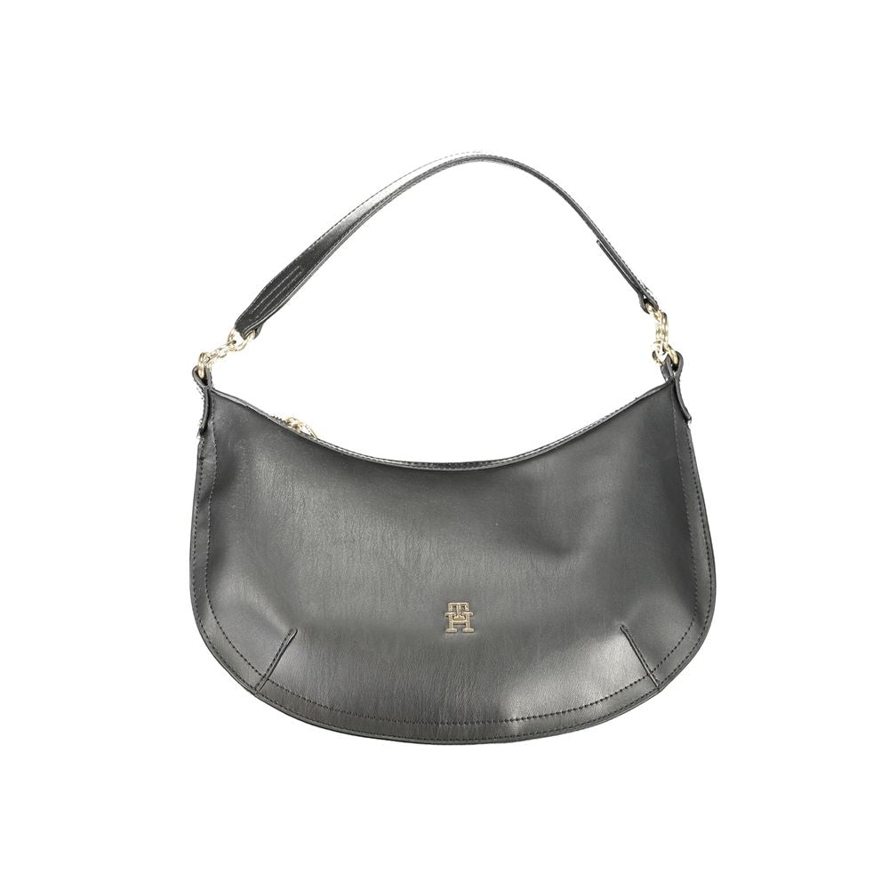 Tommy Hilfiger Black Polyurethane Women's Handbag