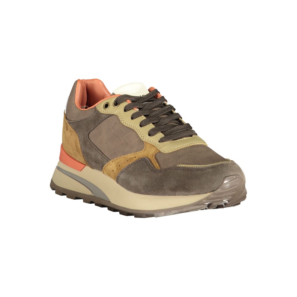 Blauer Marrone Polyurethane Men's Sneaker