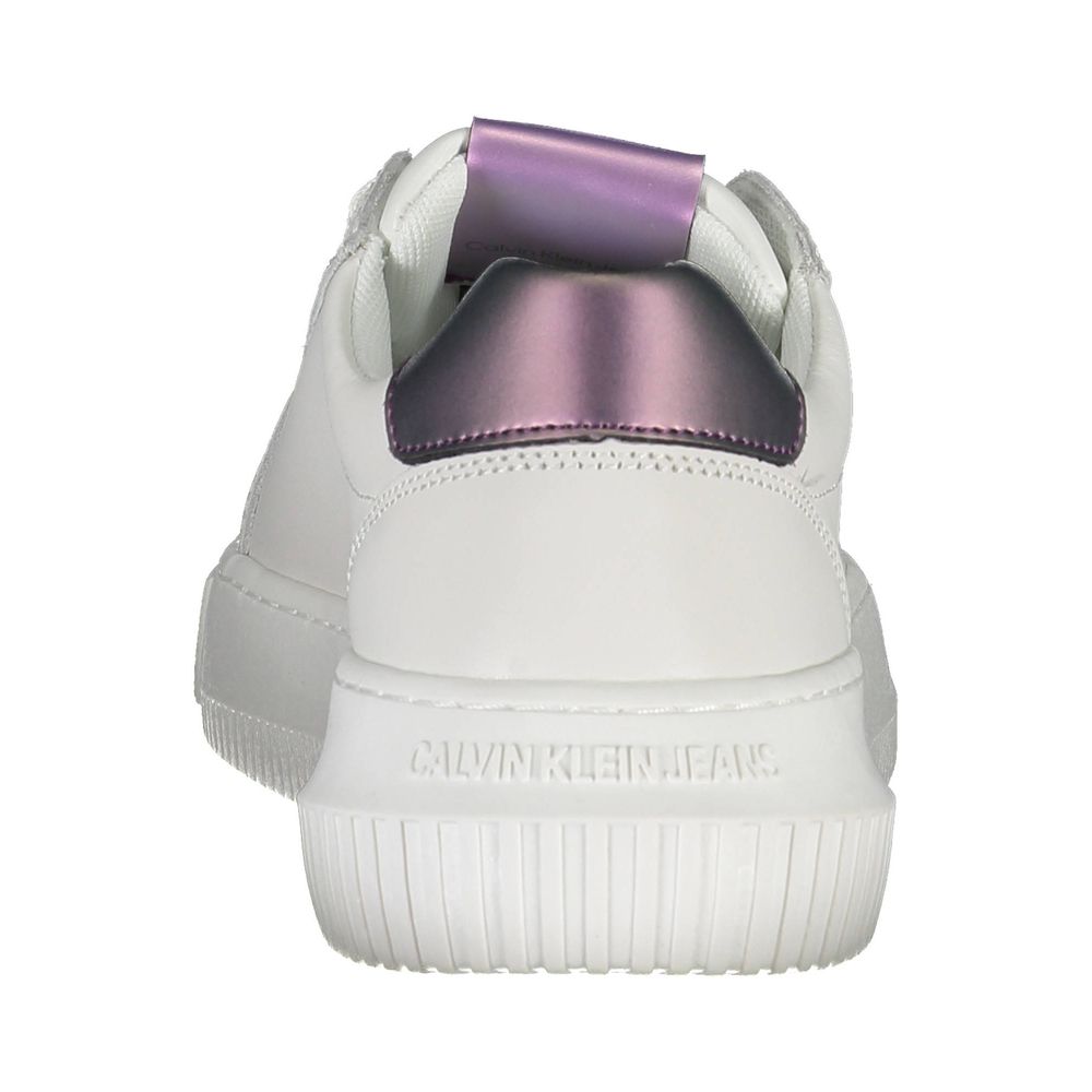 Calvin Klein White Leather Women's Sneaker