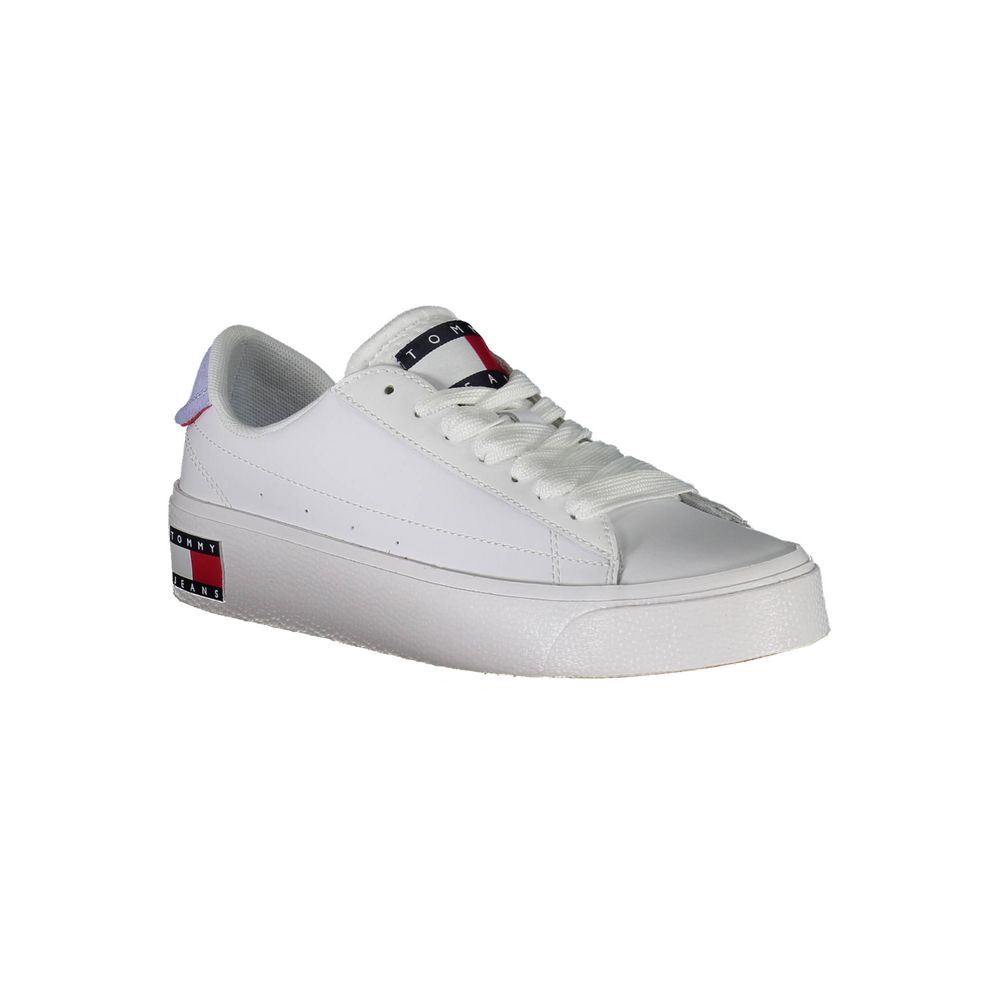 Tommy Hilfiger White Leather Women's Sneaker