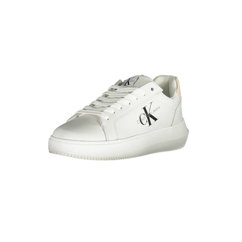 Calvin Klein White Leather Women's Sneaker