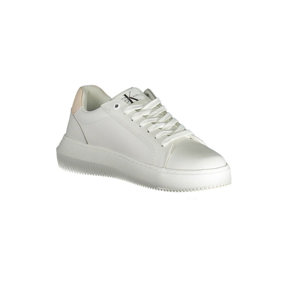 Calvin Klein White Leather Women's Sneaker