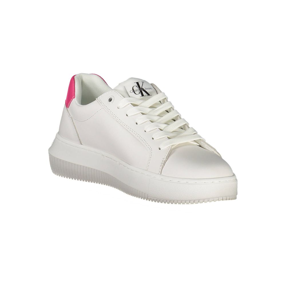 Calvin Klein White Leather Women's Sneaker
