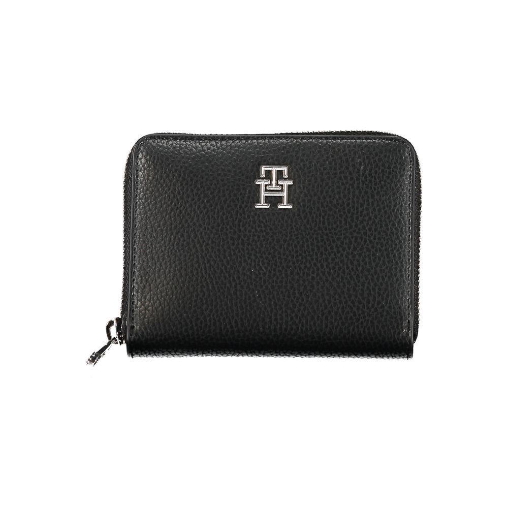 Tommy Hilfiger Black Polyurethane Women's Wallet
